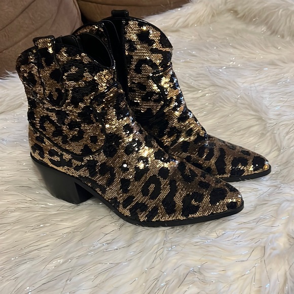 Betsey Johnson Shoes - Betsy Jonson cowgirl boots glitz style (size 10)